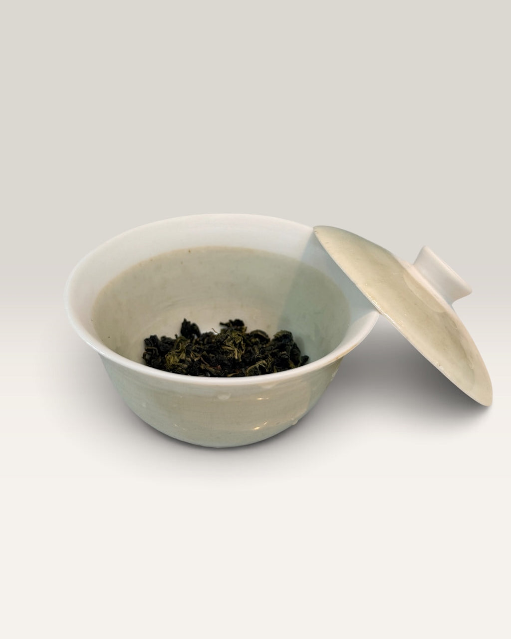 Gaiwan og chahai i porselen